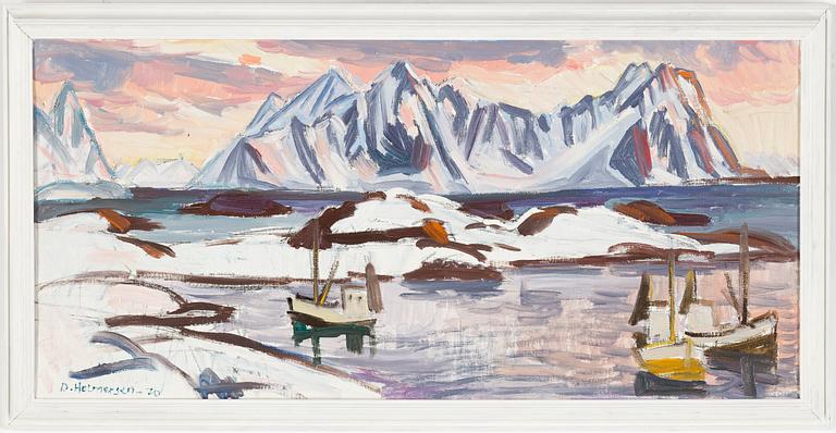 ODD HELMERSEN, oil on canvas, signed and dated -70.