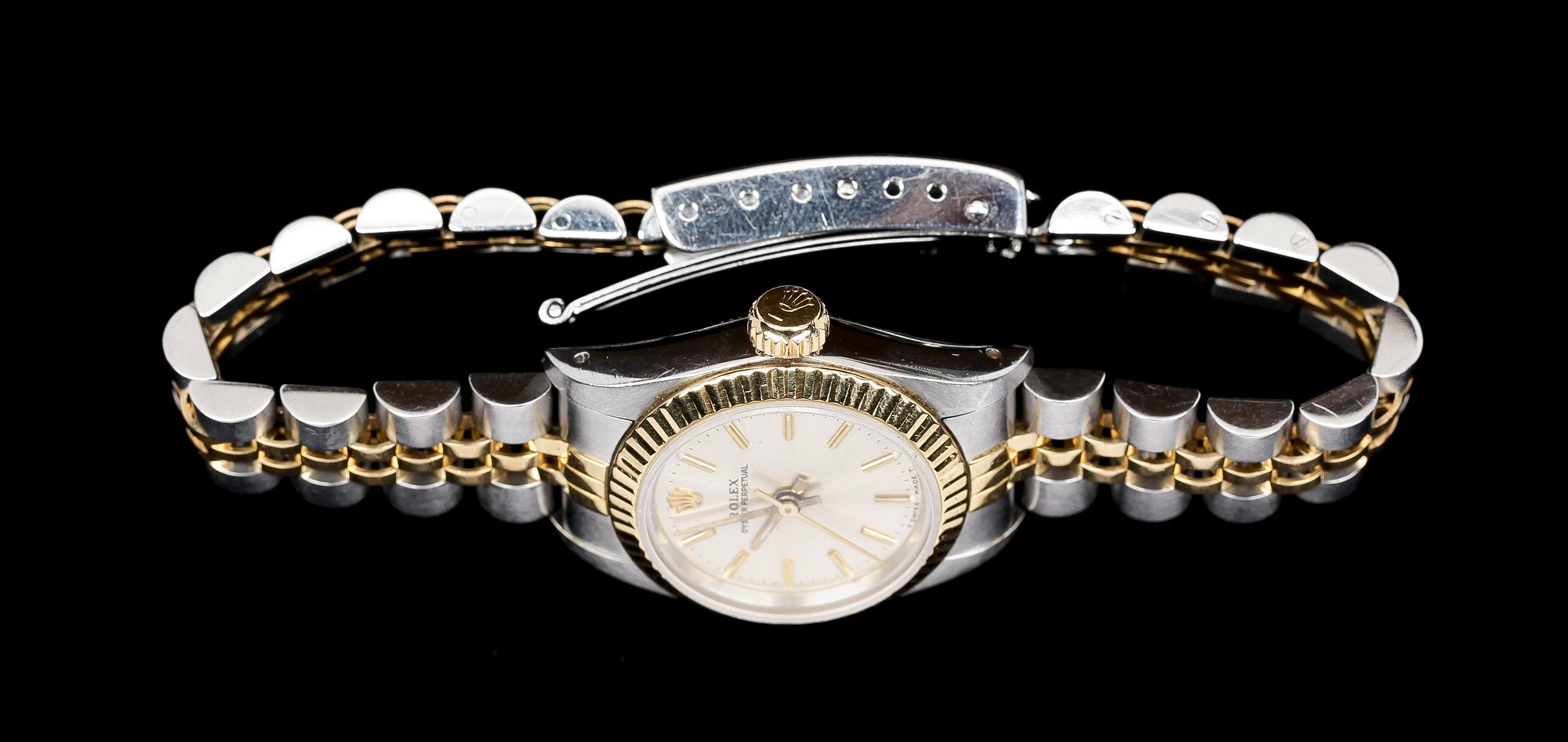 DAMARMBANDSUR, Rolex, Oyster Perpetual, automatisk.