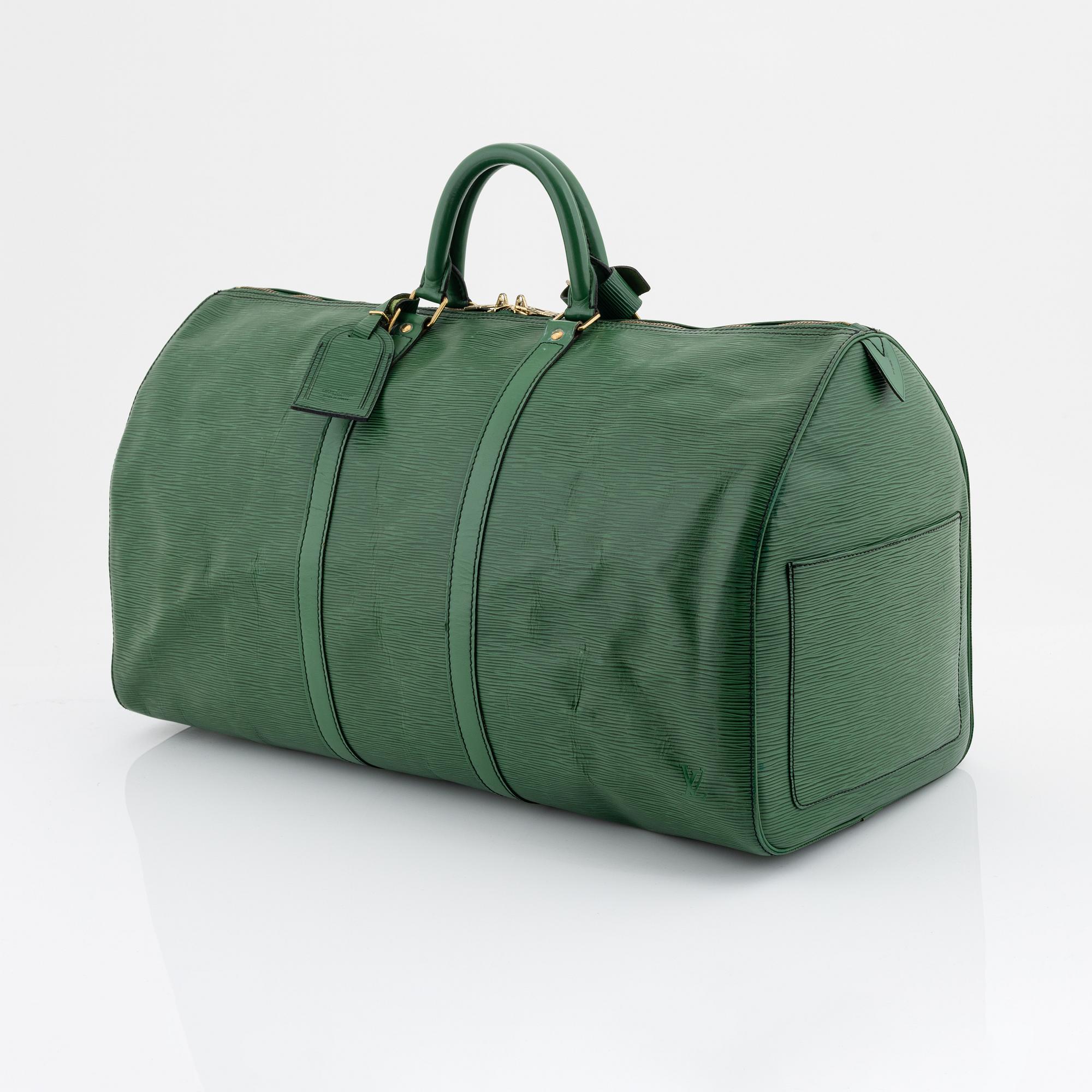 Louis Vuitton, Borneo Green epi Keepall 55.