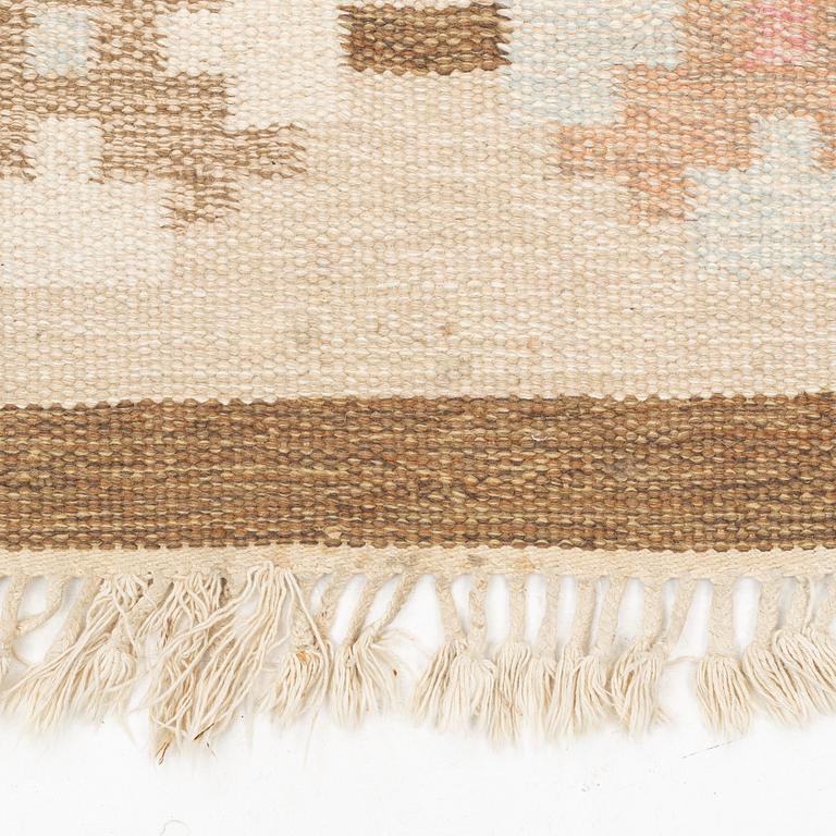 Matta, rölakan, signerad MJ, ca 188 x 140 cm.