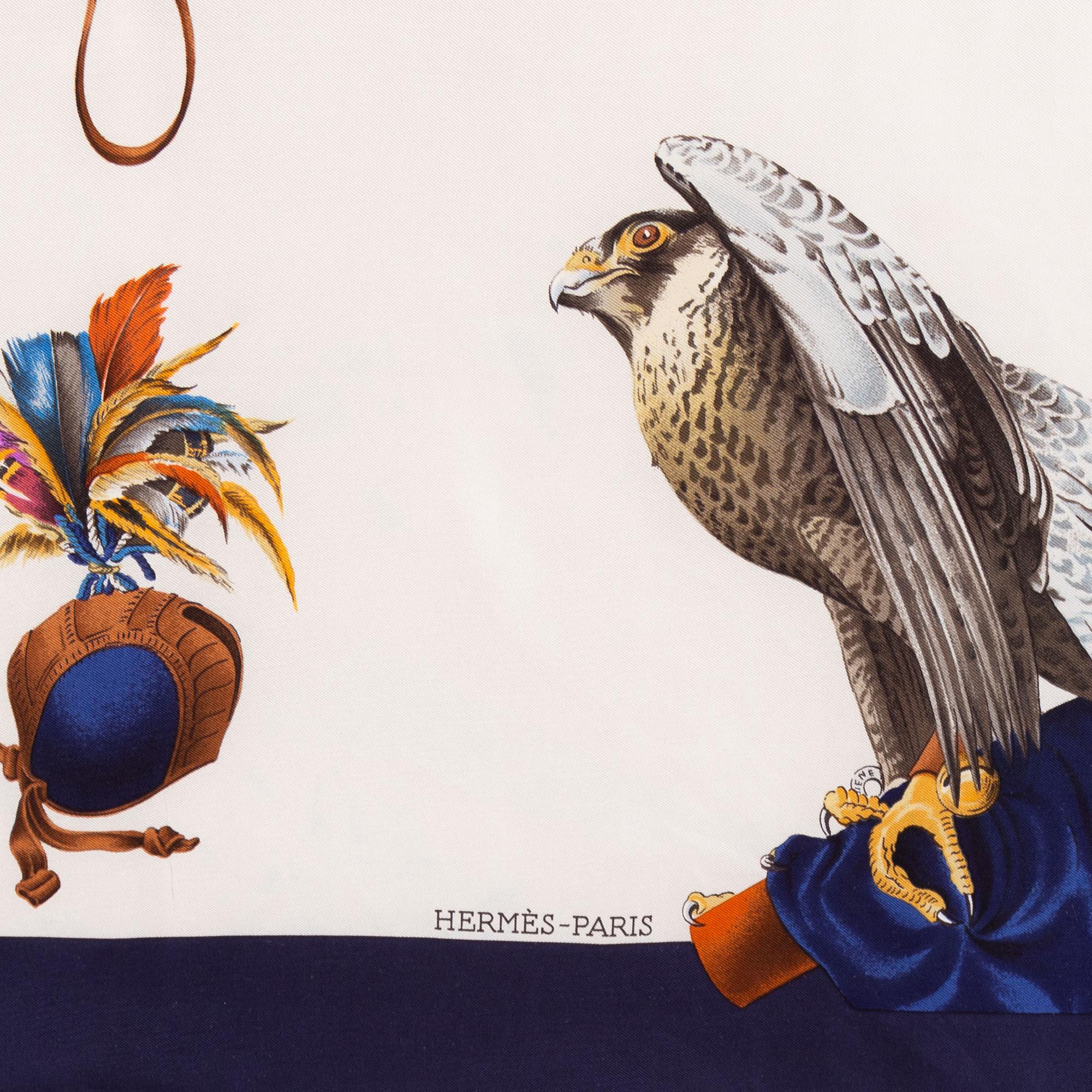 Hermès, a 'Chasse à Vol' silk scarf. - Bukowskis