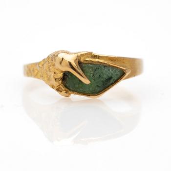 Björn Weckström, ring, "Galatea", 18K gold with zoisite, Lapponia, Finland.