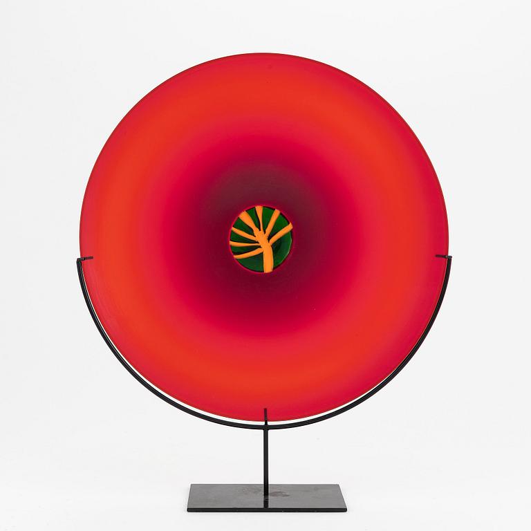 Laura Diaz de Santillana, a 'Quattro Stagioni' glass dish, Venini, Murano, Italy, 1997.