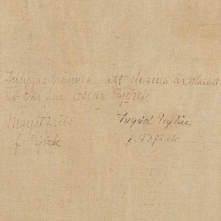 Oscar Björck, tillskriven, olja på duk, intygad a tergo.