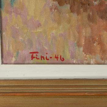 FINN NIELSSEN, oil on canvas, signed and dated -46.
