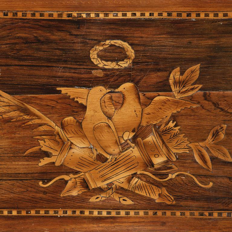 A presumably Italien Louis XVI miniature commode.