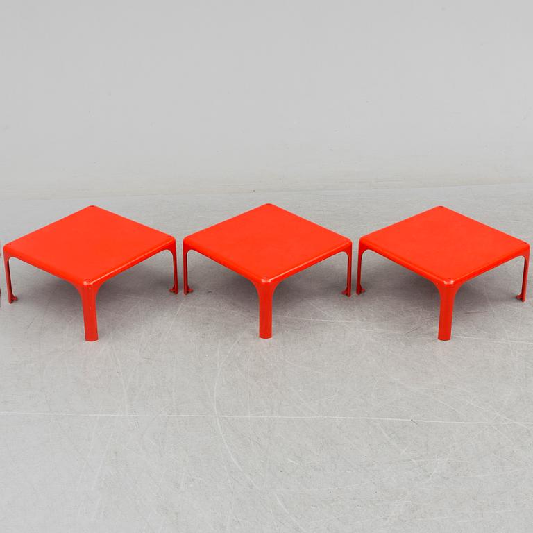 VICO MAGISTRETTI, bord, 3 st, "Demetrio 45", Artemide, Milano, Italien.