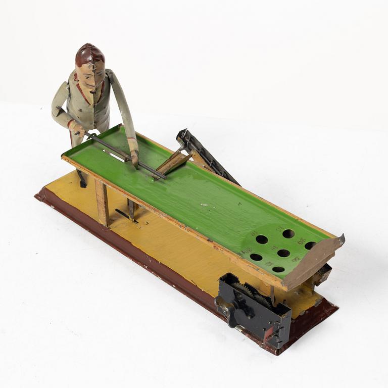 J Windmüller, billiards player, early 20th century.