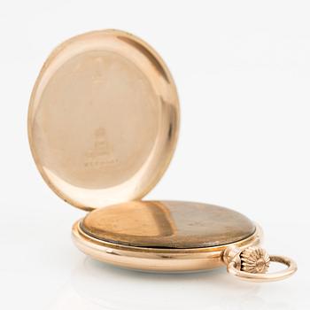 Pocket watch, 14K gold, wristwatch, 50 mm.