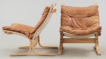 FÅTÖLJER, ett par, Ingmar Rolling, Westnofa Furniture, Norge, 1960/70-tal.