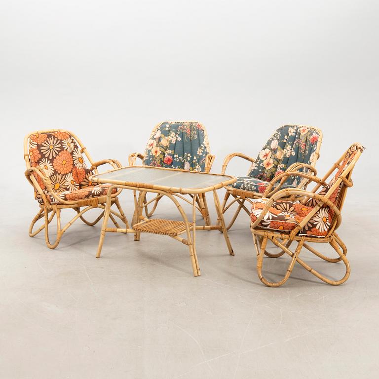 Garden set, 5 pieces, mid/second half of the 20th century.