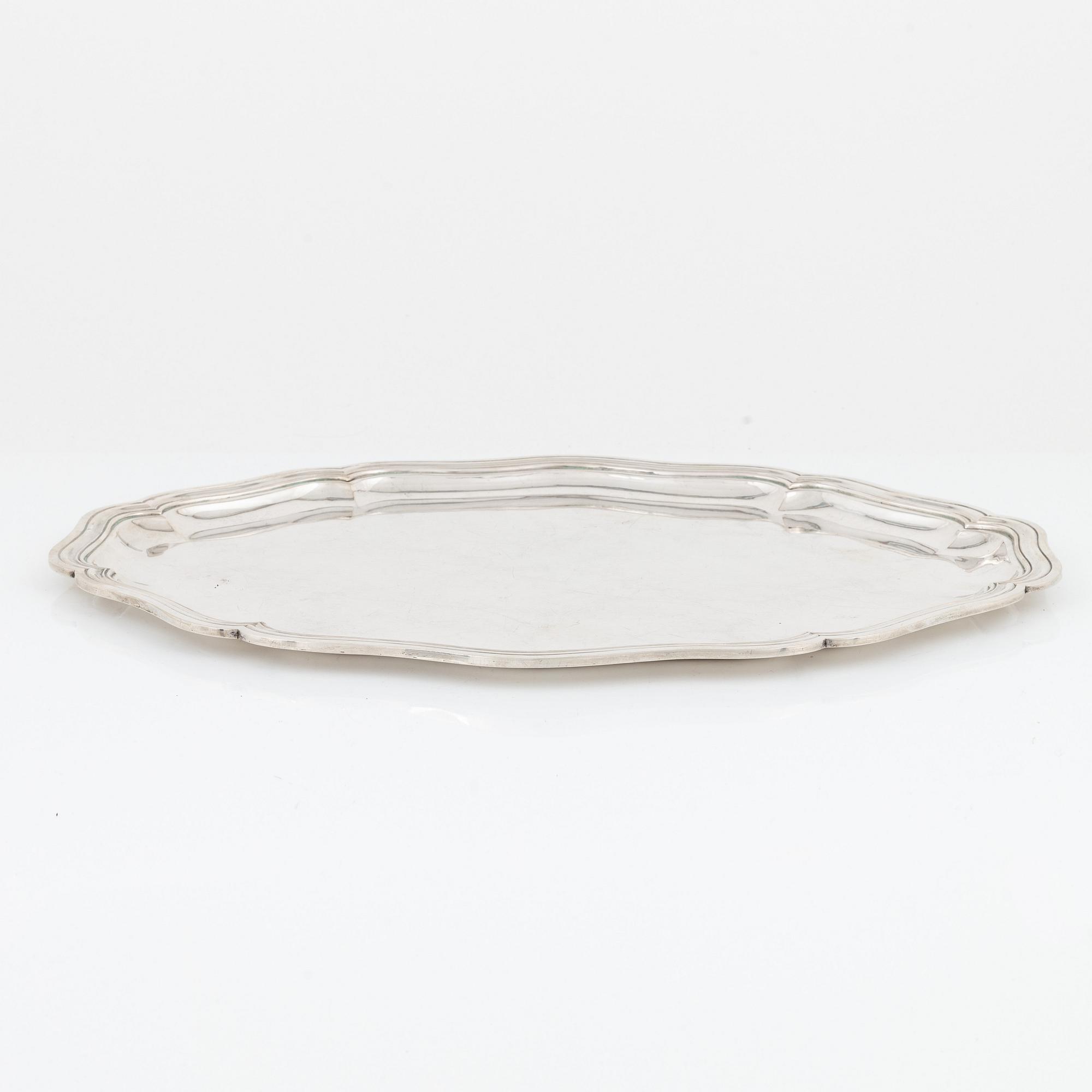 A German Silver Tray, around 1900.