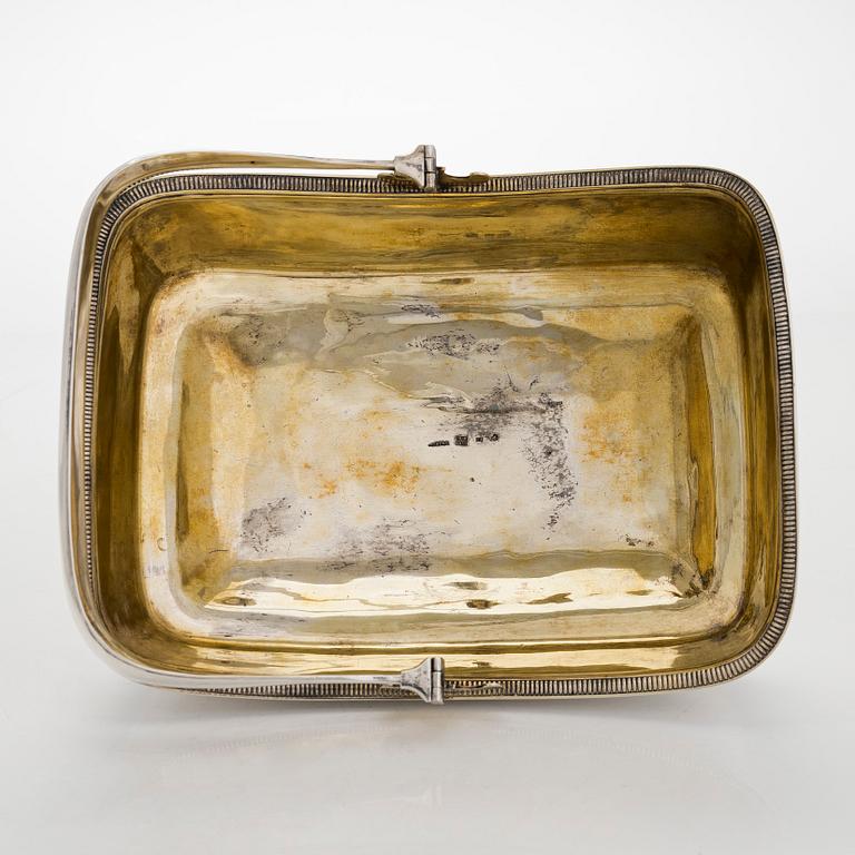 Jacob Wiberg, brödkorg, silver, Moskva 1836.