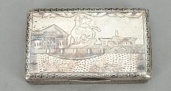 DOSA, silver, Moskva, 1800-talets slut. Vikt 106,5 g.