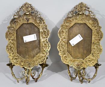 SPEGELLAMPETTER, ett par, 1800-talets andra hälft.