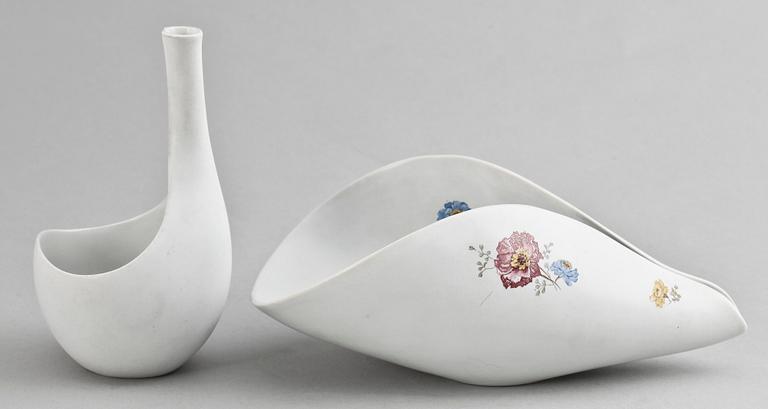 SKÅL samt FAT, stengods, Stig Lindberg Gustavsberg.