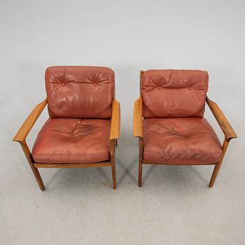 Fredrik A. Kayser, a pair of armchairs "Nr. 935", Vatne Möbler Norway 1960s/70s.