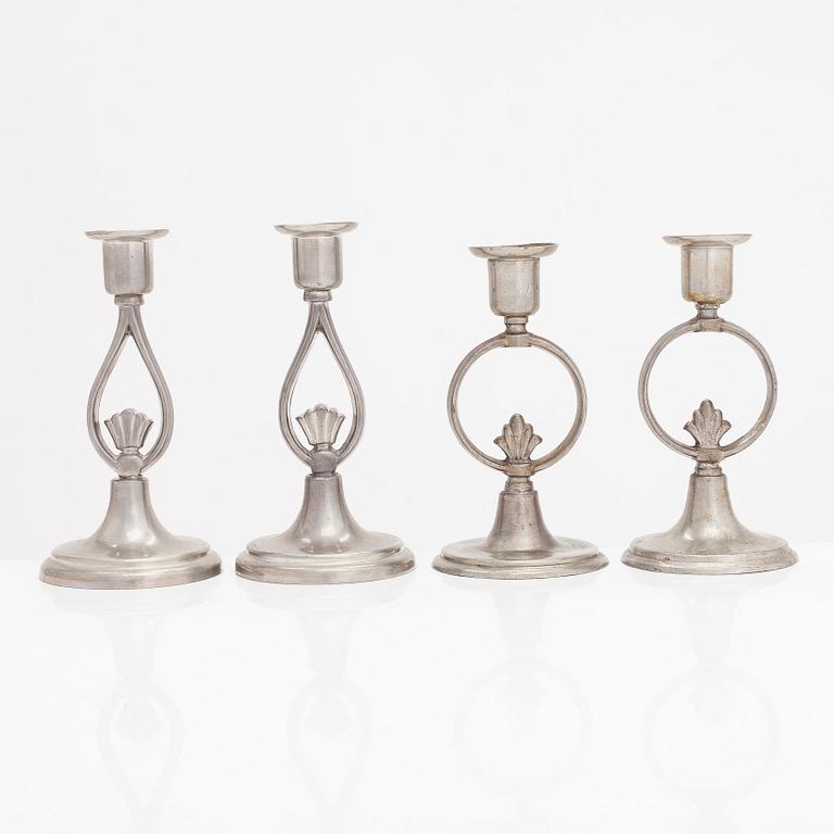 Paavo Tynell, A set of four  1920/30's '8022' and '8023' candlesticks for Taito.