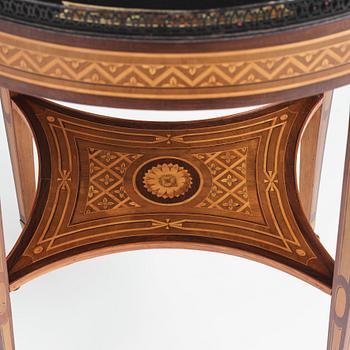 A Gustavian Tea table, by Georg Haupt (master in Stockholm 1770-1784), not signed.