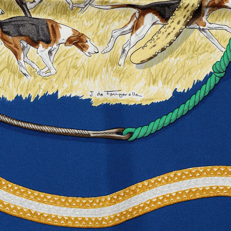 Hermès, scarf, "Le Laisser courre".