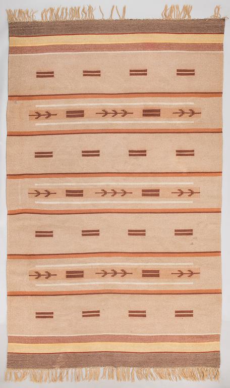 Hårgarnsmatta, 1930-tal. Ca 306x188 cm.