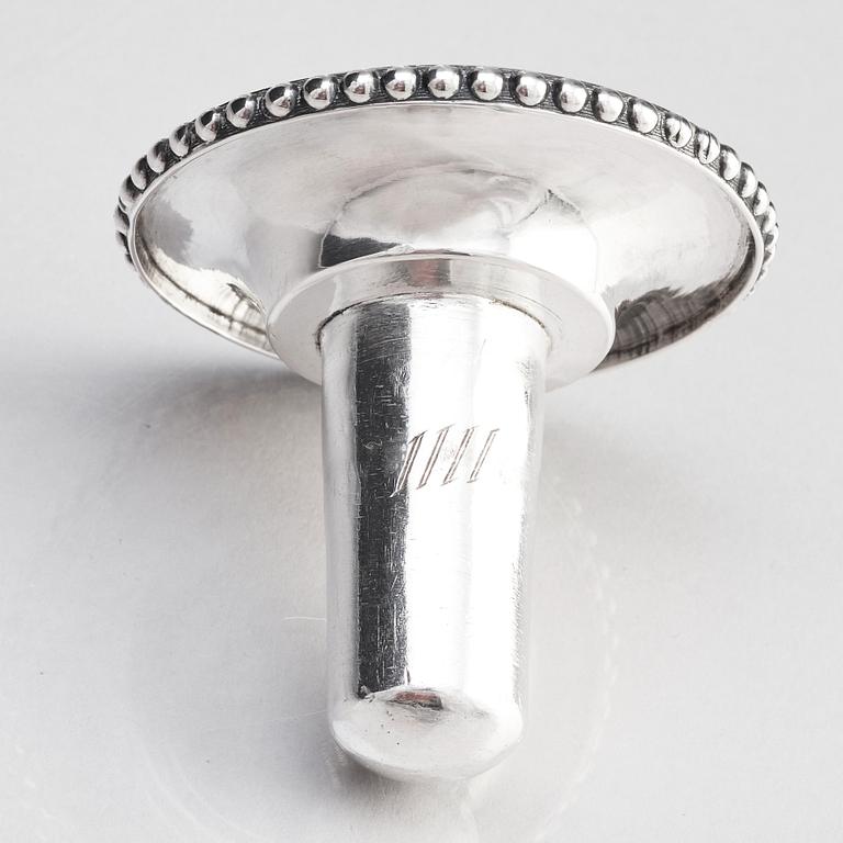 Pehr Zethelius, ljusstakar, ett par, silver, Stockholm 1779. Gustavianska.