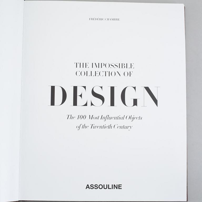 Book, limited edition, Frédéric Chambre, "The Impossible Collection of Design", Assouline.