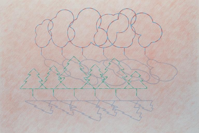 Kristian Krokfors, silkscreen, signed and dated -82, numbered 18/110.