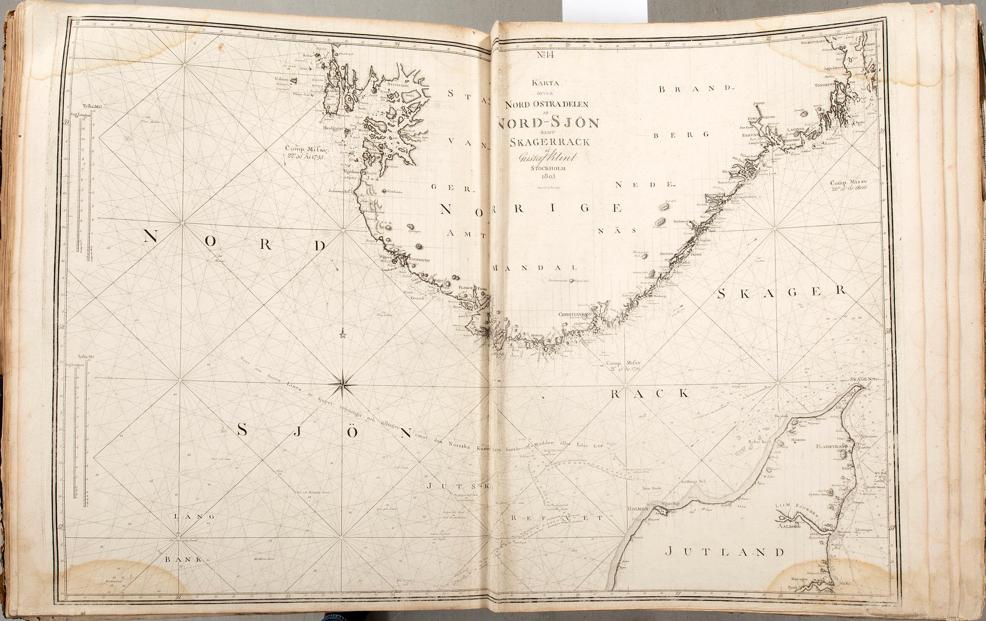 Gustaf af Klint, book, "Sweden's Maritime Atlas", 1797-1815.