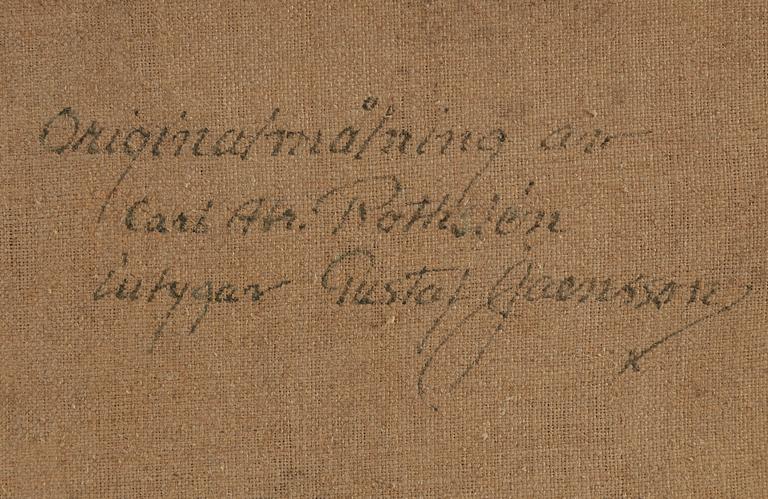 CARL ABRAHAM ROTHSTÉN, olja på duk lagd på pannå, signerad CAR och daterad -68.