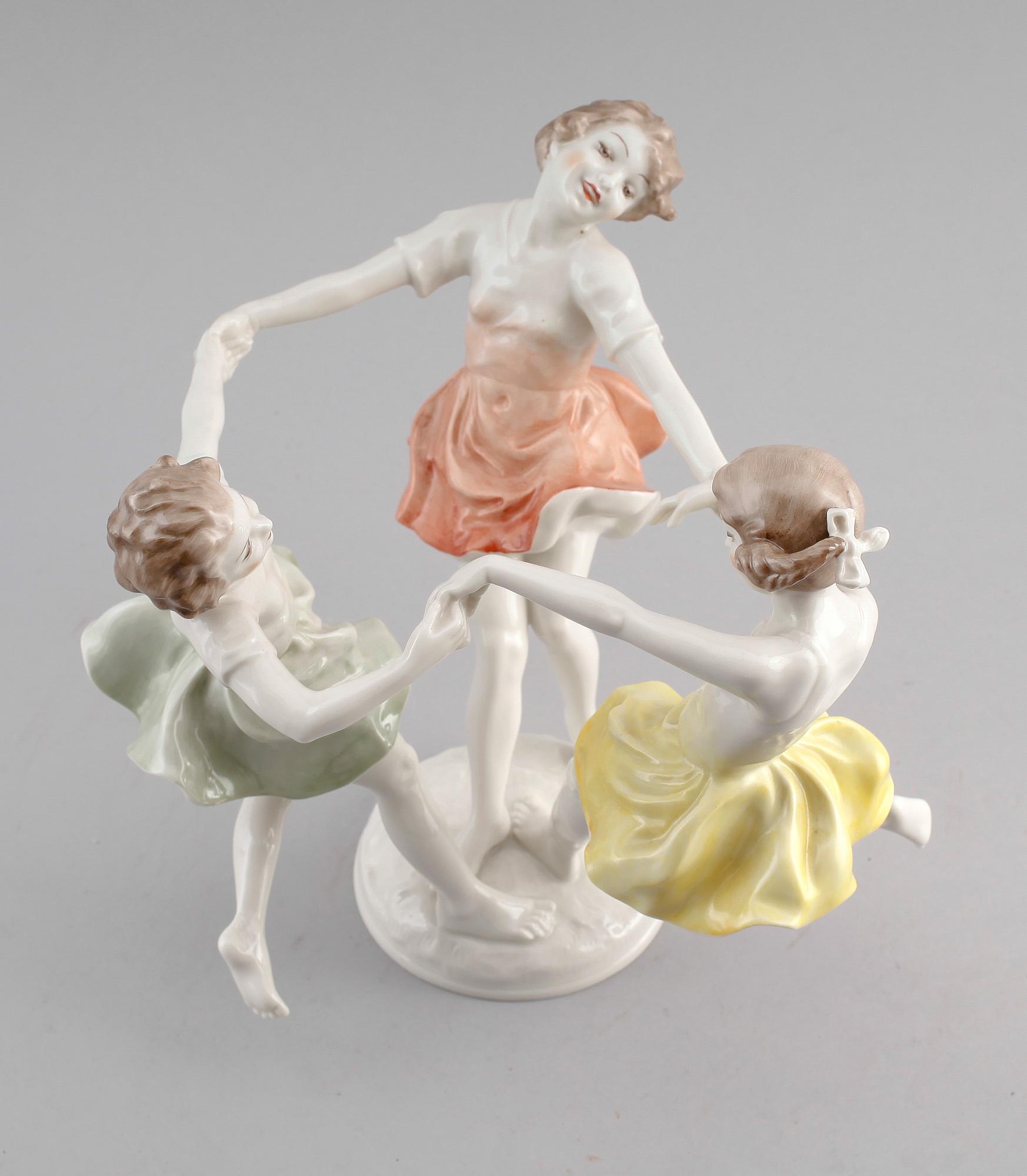 FIGURGRUPP, porslin, Karl Tutter, Hutschenreuther, 1900-talets mitt.