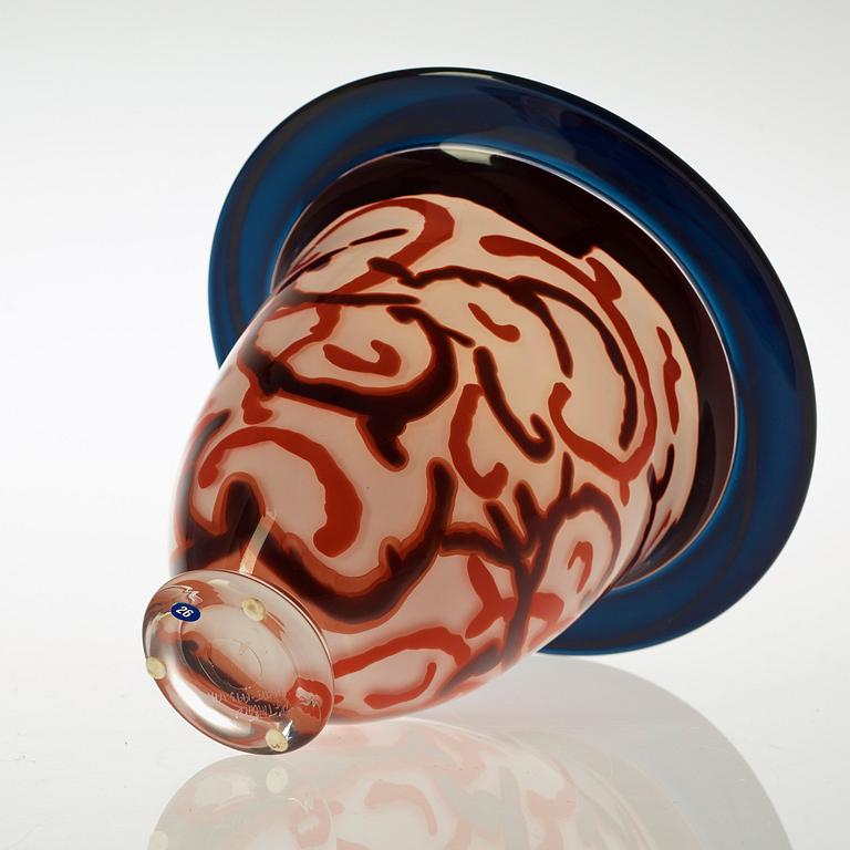 A Klas-Göran Tinbäck graal glass vase, 1993.