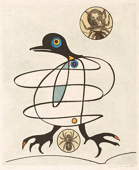 246. Max Ernst, Utan titel, ur: "Oiseaux en peril".
