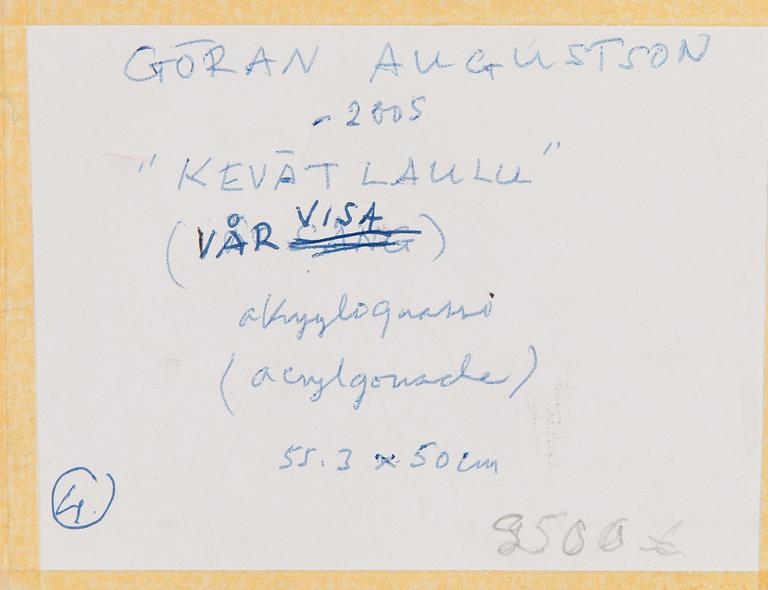 Göran Augustson, "Kevätlaulu" (Spring song).