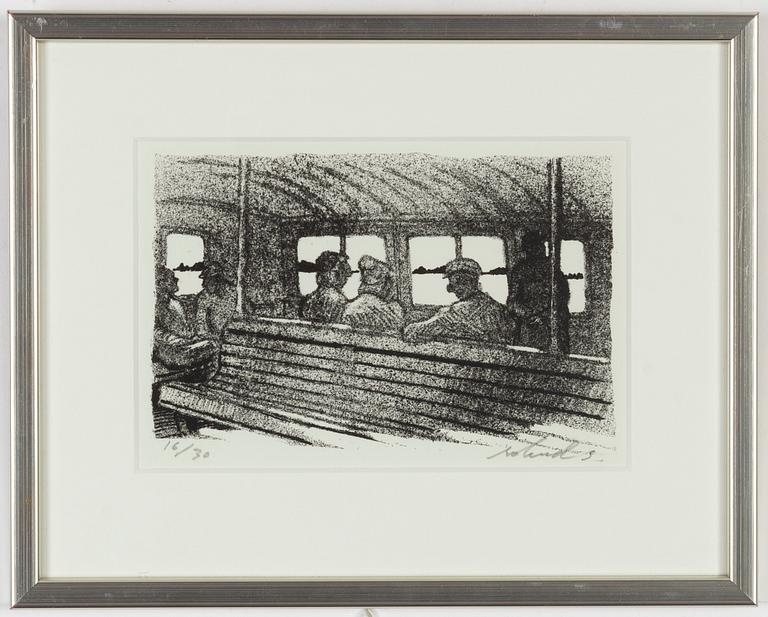 Roland Svensson, 3 litografier, signerade, en daterad -43 och 2 numrerade 16/30 samt 49/360.