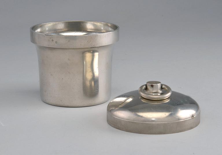 Bertel Gardberg, A PEWTER JAR AND COVER.