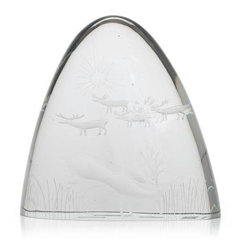 Tapio Wirkkala, konstglas, "Tunturi" (Fjäll), signerat Tapio Wirkkala Iittala -57.