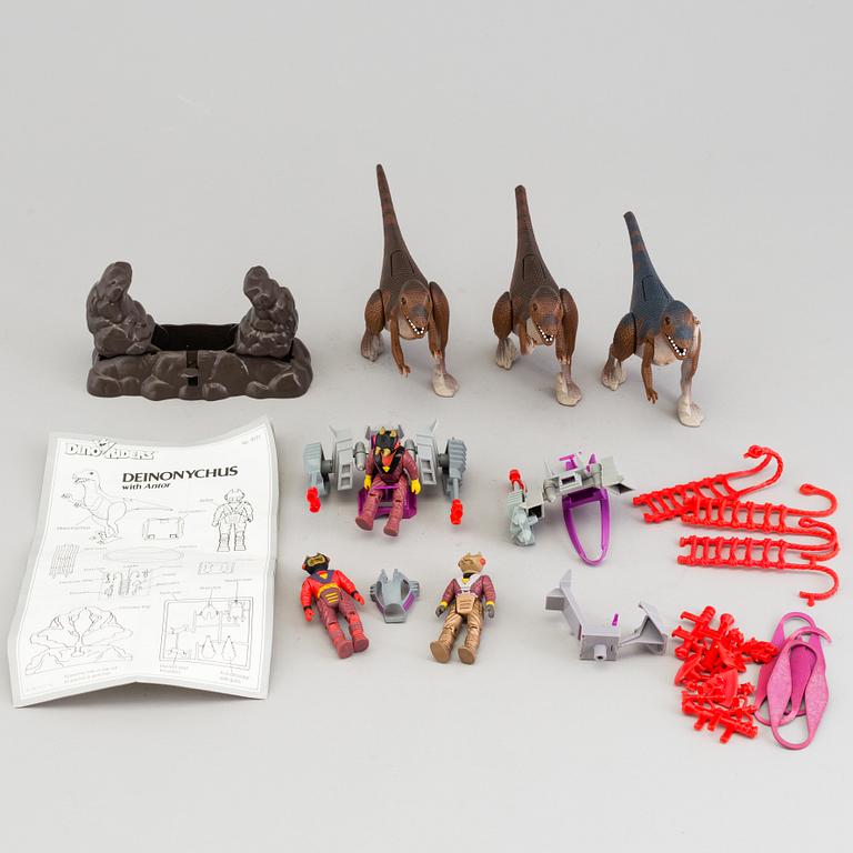 DINO RIDERS, 19 stycken dinosaurier, Tyco, 1980/90-tal.