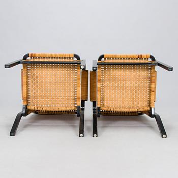 Alvar Aalto, karmstolar, 4 st, modell 45, för Artek 1970-tal.