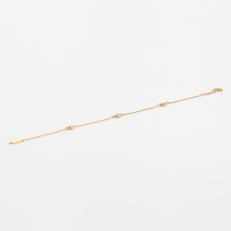 Tiffany & Co, Elsa Peretti, armband, "Diamonds by the Yard", 18K guld med diamanter.