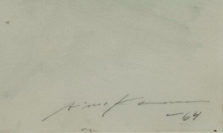 AIMO KANERVA, akvarell, sign. och dat. -64.