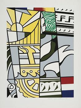 492. Roy Lichtenstein, “Bicentennial Print” from "America: The Third Century".