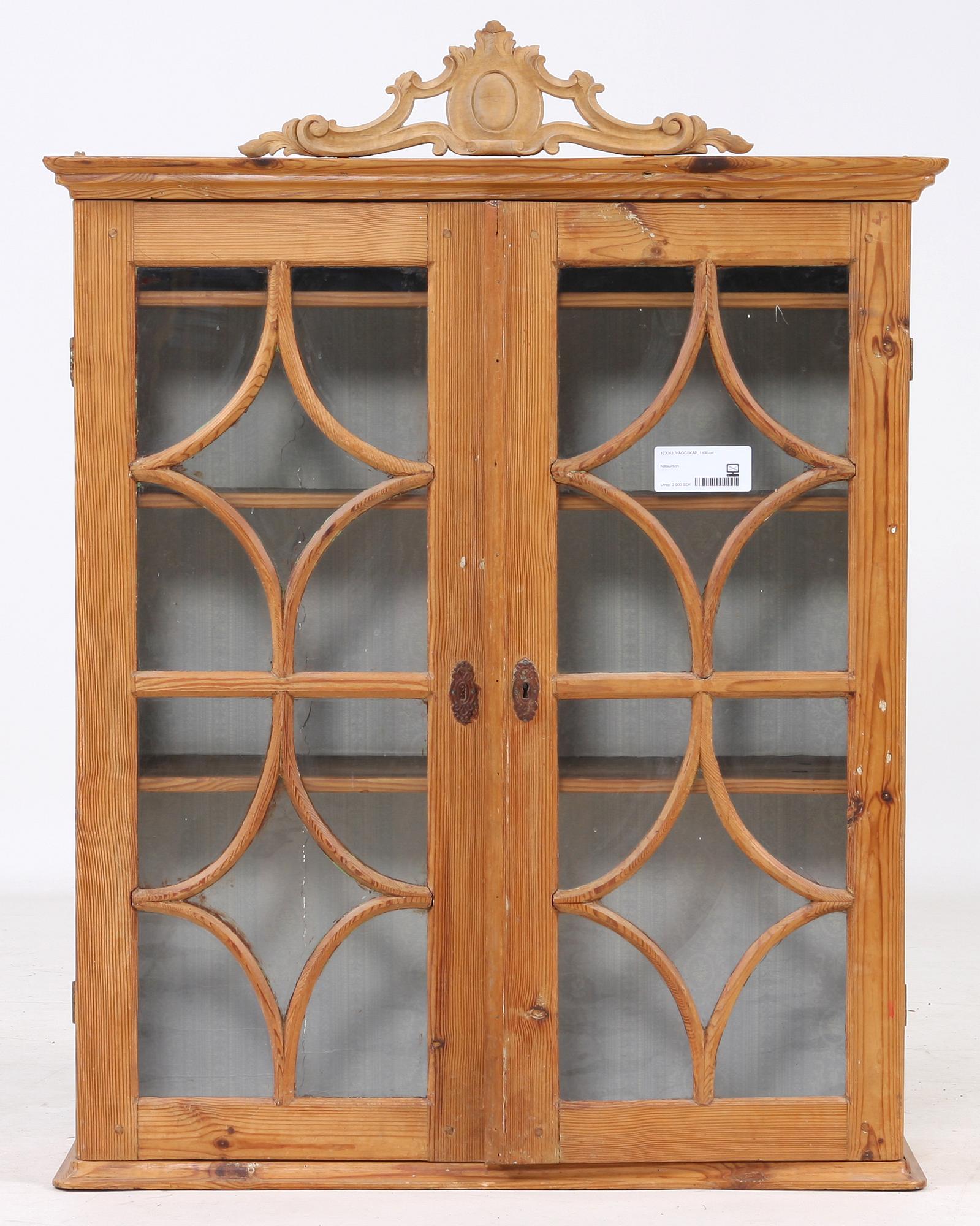 VÄGGSKÅP, 1800-tal.