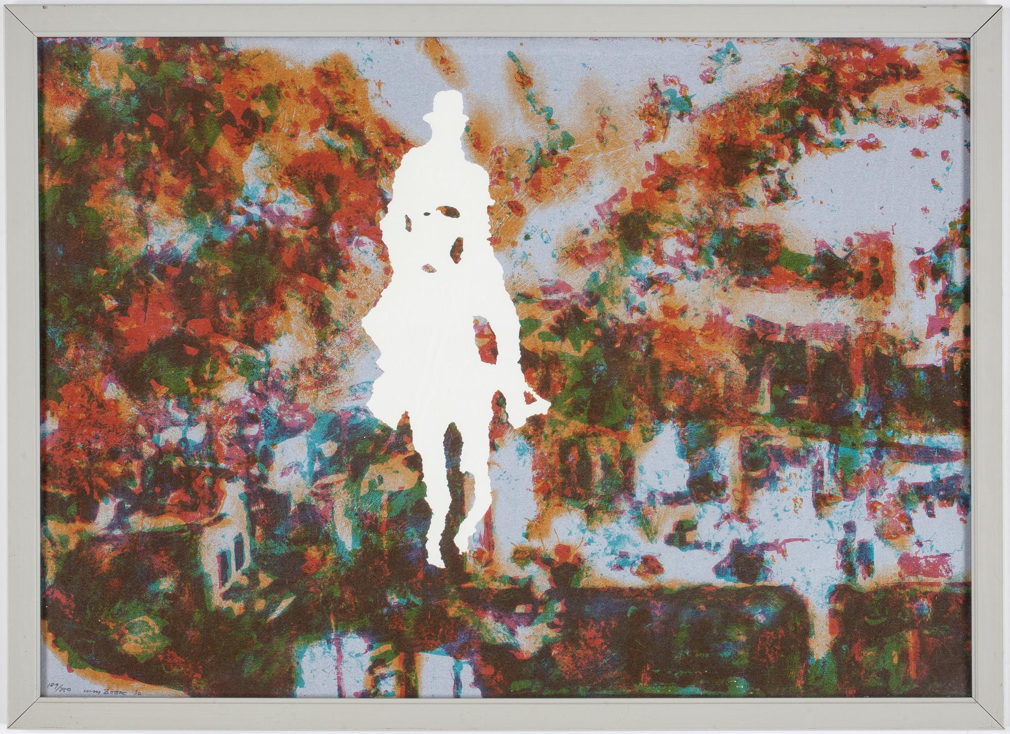 MAX BOOK, färglitografi, signerad, numrerad 189/250 och daterad ´90.