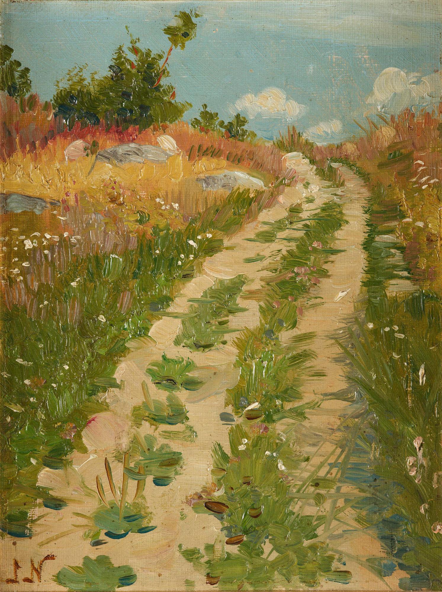 Jenny Nyström, Summer landscape with country road.