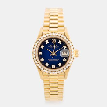 Rolex, Datejust, "Blue Diamond Vignette Dial", ca 1997.