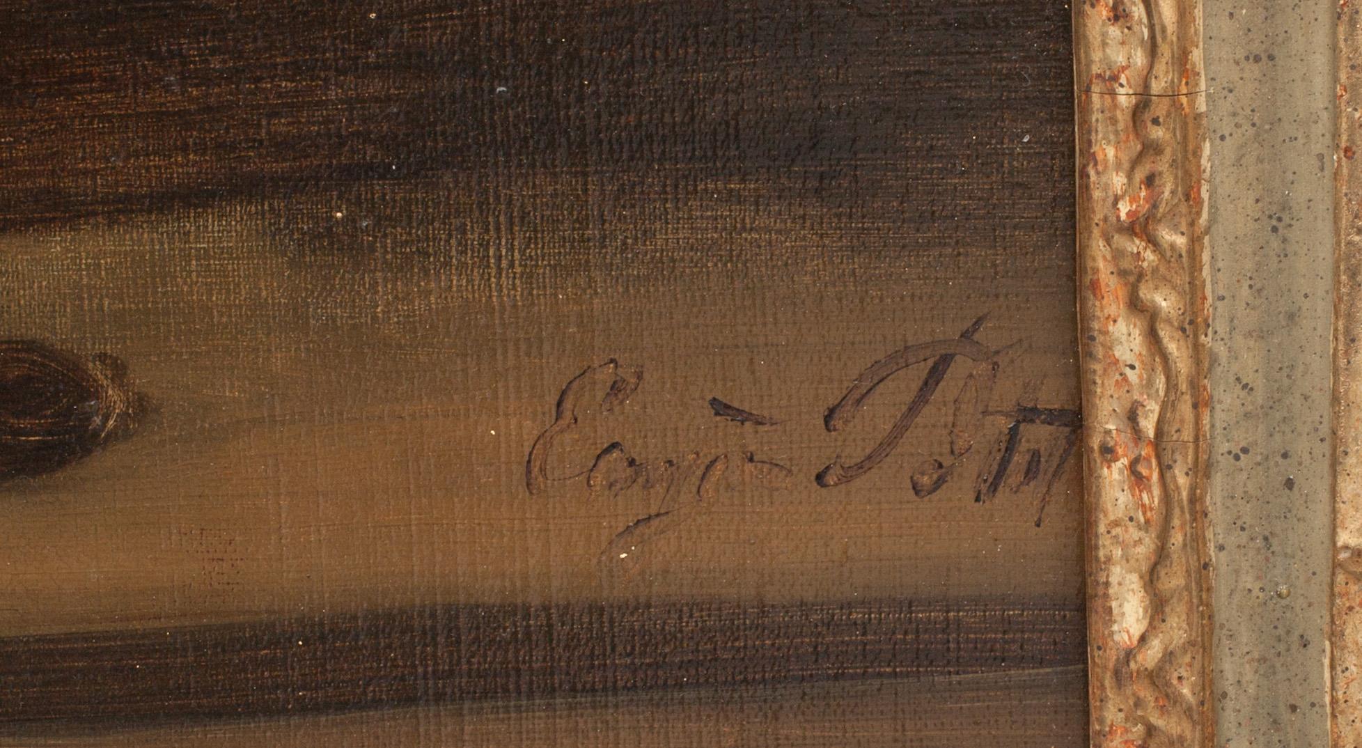 EUGÈNE PETIT, olja på duk, signerad.