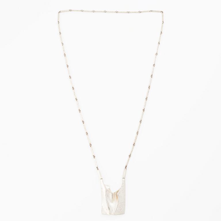Björn Weckström, necklace, silver, "January", Lapponia 1994.