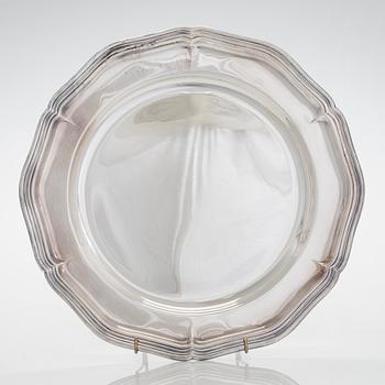 Serveringsfat, silver, Cohr, Danmark.