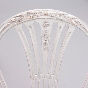 STOLAR, ett par, gustavianska, Johan Erik Höglander (mästare i Stockholm 1777-1813).